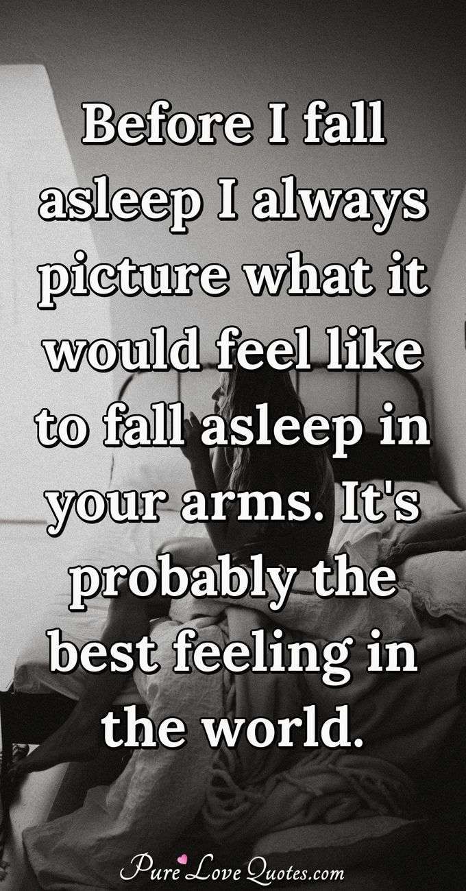 a woman laying in bed with the caption before i fall asleep, i always picture what it would feel like to fall asleep