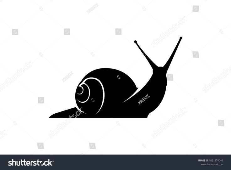 a snail crawling on the ground, black and white logo design for a company or business