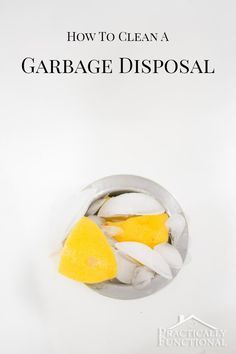 how to clean a garbage disposal