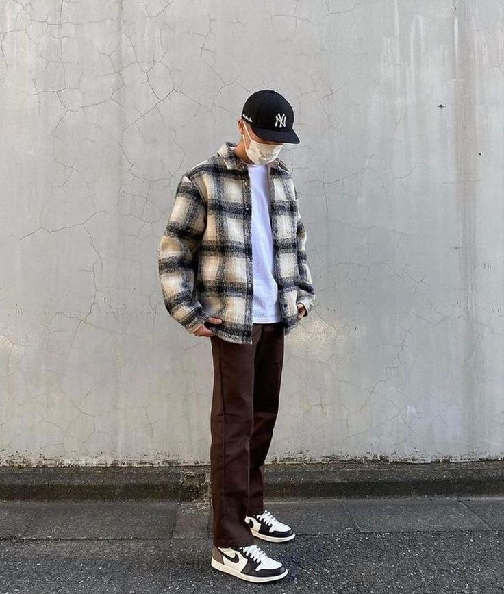 Unique Streetwear, Men Street Fashion, Trendy Boy Outfits, Flannel Outfits, Black Men Street Fashion, Mens Trendy Outfits, Street Style Outfits Men, Men Stylish Dress, Mens Outfit Inspiration