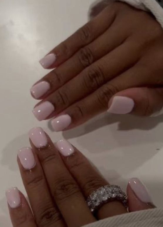 Really Short Acrylic Nails, Short Rounded Acrylic Nails, Really Short Nails, Rounded Acrylic Nails, Soft Pink Nails, Work Nails, Nails Colors, Classy Acrylic Nails, Classic Nails