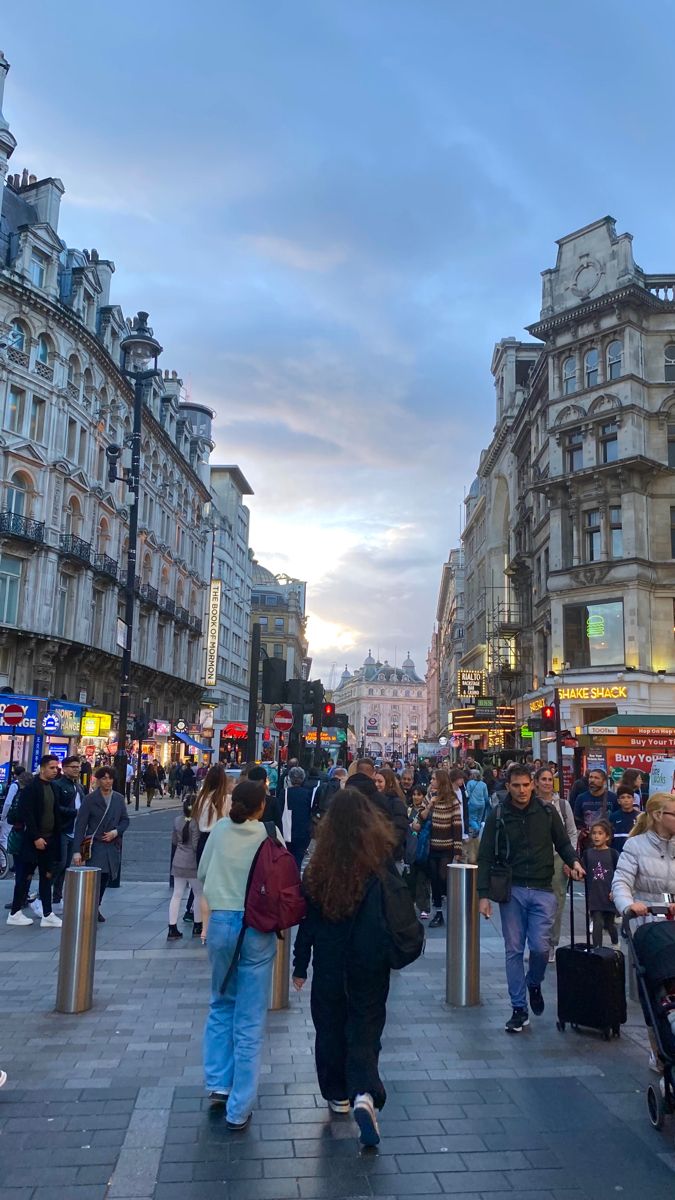 many people are walking down the street with their luggage