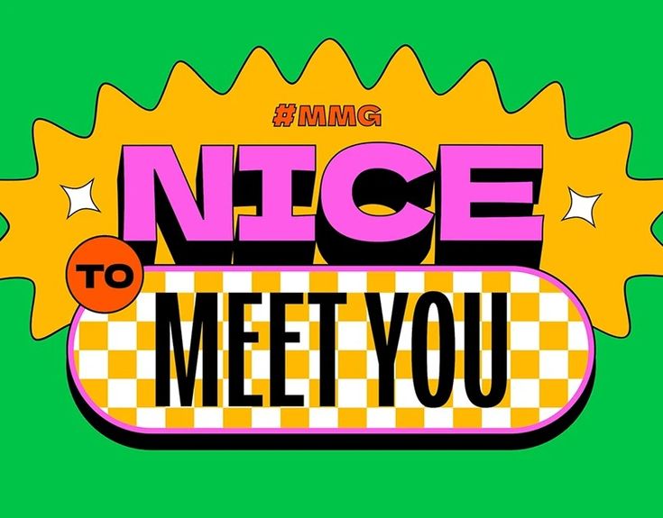 the logo for nice to meet you