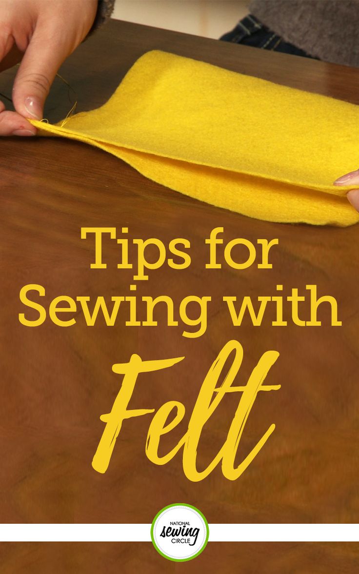 a person is sewing on a table with the words tips for sewing with felt over it