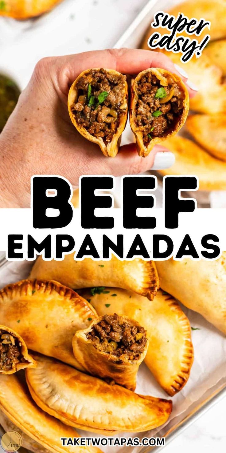 beef empanadas with text overlay