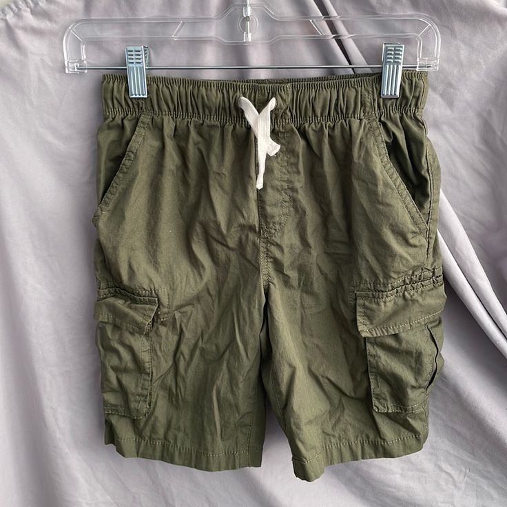 Boy's Shorts Brand Dip Size Medium (8-10) Color Army Green Adjustable Waist Four Pockets Lightweight, Perfect For Summer Brand New Without Tags Never Been Worn Comes From A Smoke Free And Pet Free Home Casual Summer Shorts For School, Casual Summer School Shorts, Green Shorts With Pockets For Playwear, Casual Green Playwear Bottoms, Casual Green Bottoms For Playwear, Green Bottoms With Pockets For Playwear, Short Playwear Shorts With Pockets, Spring School Shorts With Pockets, Short Shorts With Pockets For Playwear