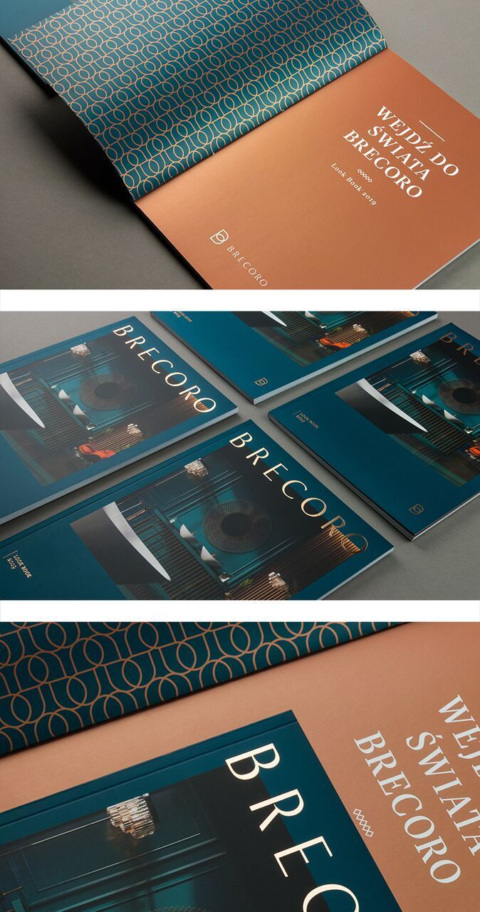 the brochure is designed to look like an art deco