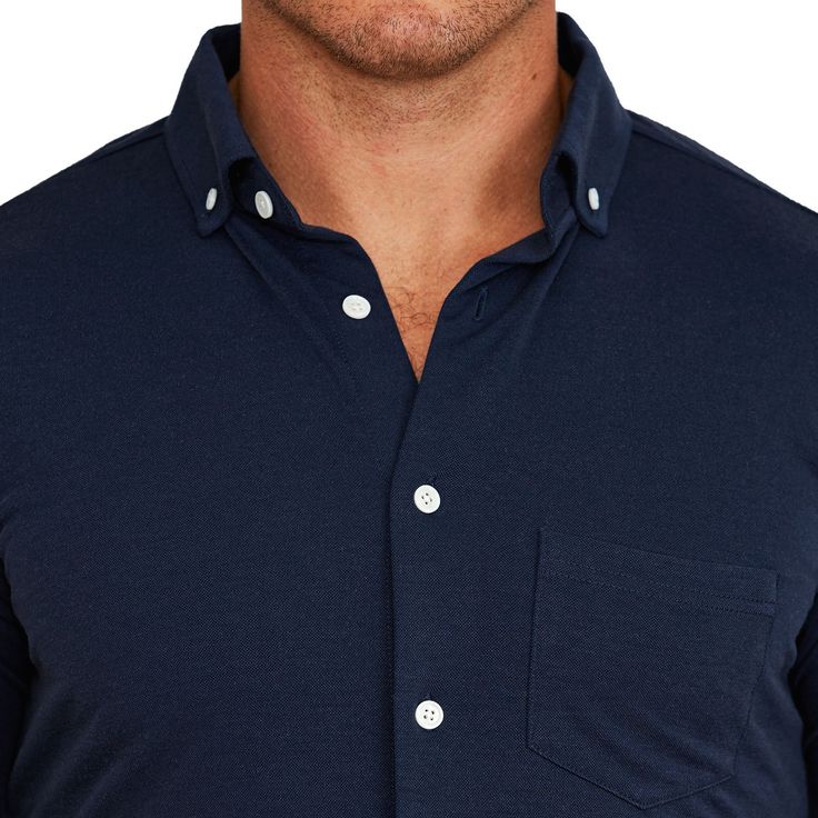 A true athletic fit casual button down crafted from a cotton-spandex blend, this solid navy button-down is as soft and stretchy as it gets. "The Stewart" is the most versatile button down for in all seasons, featuring shortened length and a flattened hemline, leaving you looking and feeling fresh for both casual wear and a great night out. Navy Casual Shirt For Business Casual, Navy Business Casual Shirt, Navy Business Casual Shirt With Button Closure, Navy Button-up Business Casual Shirt, Great Night, Athletic Fits, Clothing Company, Cotton Spandex, All Seasons