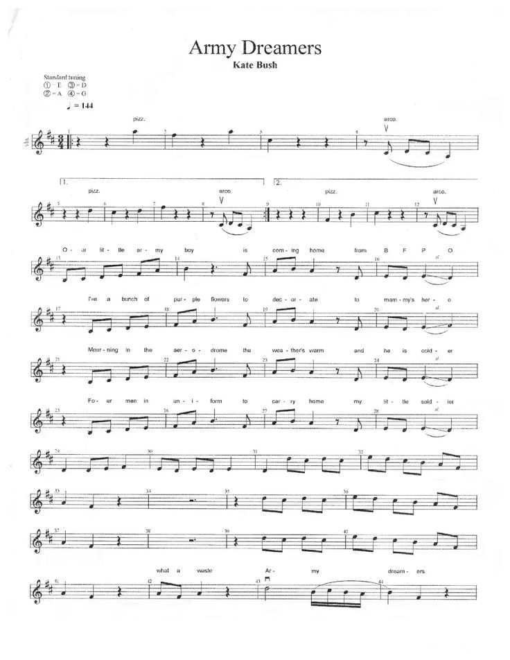 sheet music for army drummers