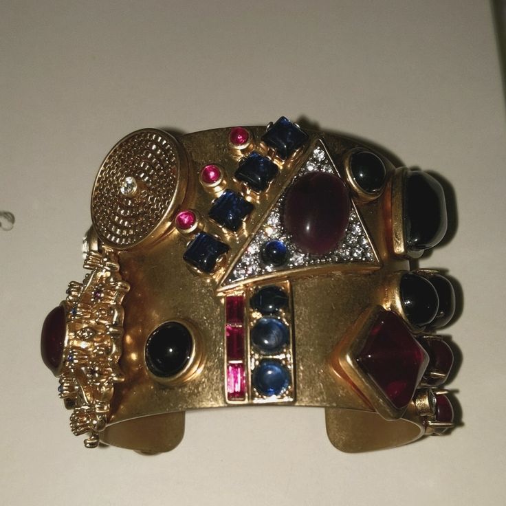 Stunning Original Juicy Couture Cuff Bracelet Loaded With Gems. Nice Sturdy Piece. Excellent Quality And Craftsmanship. New! Luxury Jeweled Bangle, Luxury Jeweled Bangle Cuff Bracelet, Luxury Cuff Bracelet Bangle With Gemstone Accents, Luxury Jeweled Metal Bracelets, Unique Jeweled Bracelets For Formal Occasions, Elegant Cuff Bracelet With Gemstone Accents, Luxury Bangle Bracelets For Party, Designer Metal Jewelry, Unique Jeweled Bangle Bracelets