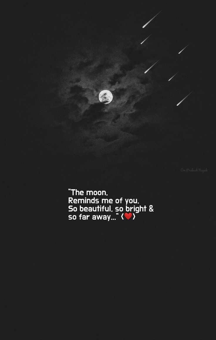 the moon is shining in the night sky with some clouds and stars above it,