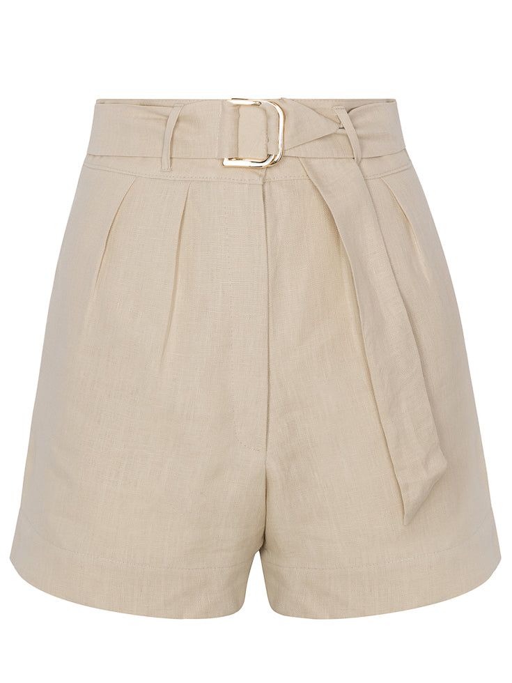 Stay ahead of the curve with the Zinna Short. This high-waisted linen short in timeless Sand blends comfort and style effortlessly. Featuring a detachable belt and zip fly, it adapts to your needs for versatile style. Fabric: 100% Linen - Oeko Tex Certified Care:  Machine Wash Cold (Gentle Cycle) or Dry Clean Fit:  True to Size Metallic Loafers, Black Crane, Color Sand, Linen Short, Black Set, Engineered Garments, Designer Outfits Woman, Versatile Style, Sewing Inspiration