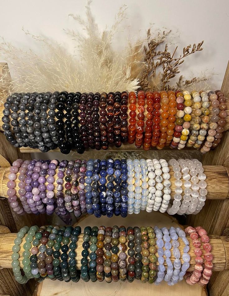 Stunning High Quality Crystal and Gemstone Bracelets Mix Variety Crystal Bracelet Aesthetic, Crystal Bracelets Aesthetic, Body Jewelry Diy, Girly Bracelets, Crystal Bead Jewelry, Pretty Jewelry Necklaces, Earthy Jewelry, Wrist Jewelry, Diy Bracelets Patterns