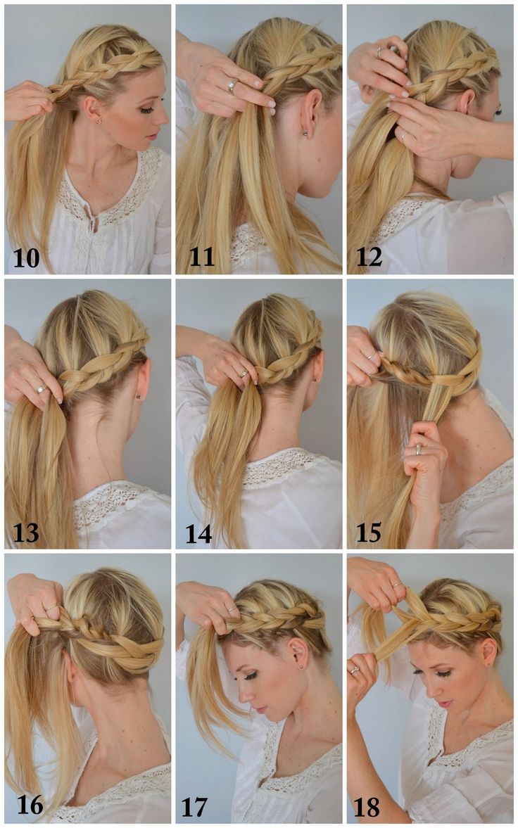 Hair Braid Crown Tutorial, Hair Braid Diy, Braid Crown Tutorial, Long Braided Hairstyles, Braided Crown Hairstyles, Braided Hairstyle, Braided Ponytail Hairstyles, Braided Hairstyles Tutorials, Boho Braids