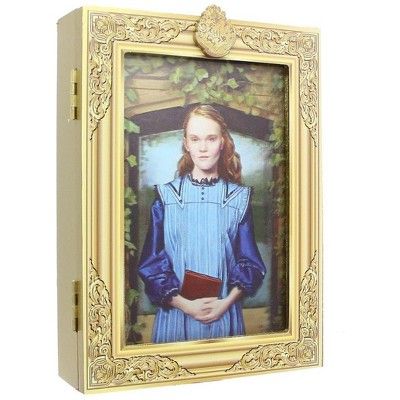 Hide your things in this secret picture frame inspired by Harry Potter! 5.6" W x 7.55" H x 1.85" D. frame features a picture of Harry Potter's Ariana Dumbledore and opens up to reveal a secret compartment! A Wizarding World Loot Crate Exclusive! Makes a great gift for any Harry Potter fan! Ariana Dumbledore, Harry Potter Weihnachten, Harry Potter Christmas Ornaments, Harry Potter 3d, Harry Potter Room Decor, Harry Potter Bedroom, 3d Holographic, Harry Potter Decor, Potter Facts