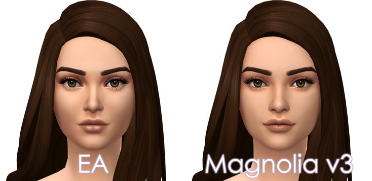 two different views of a woman's face with the words magnaniaia v3