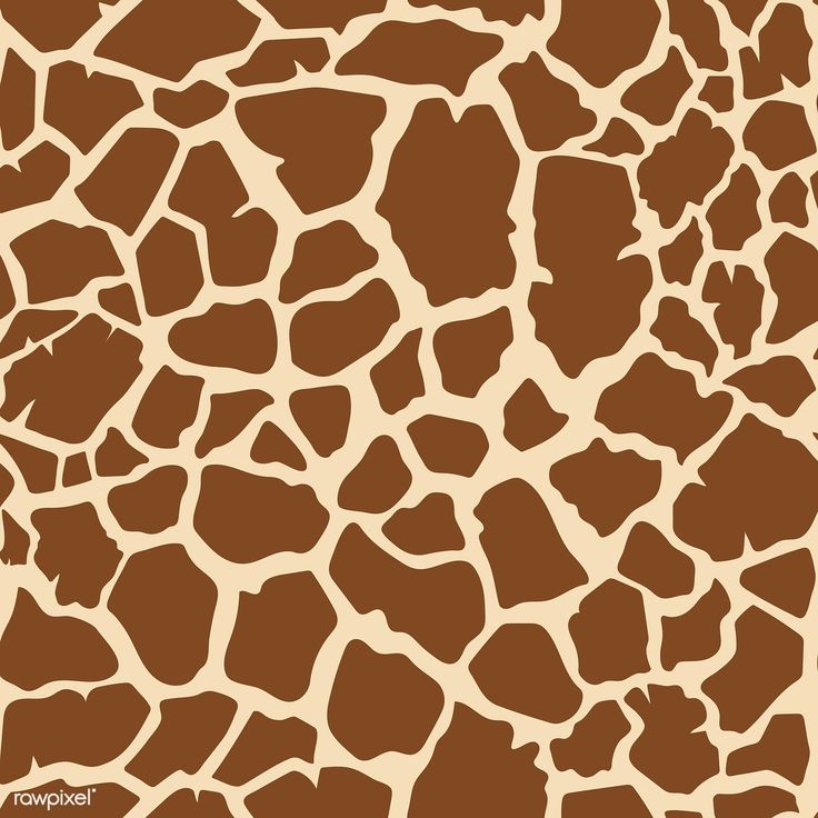 a giraffe print pattern in brown and white