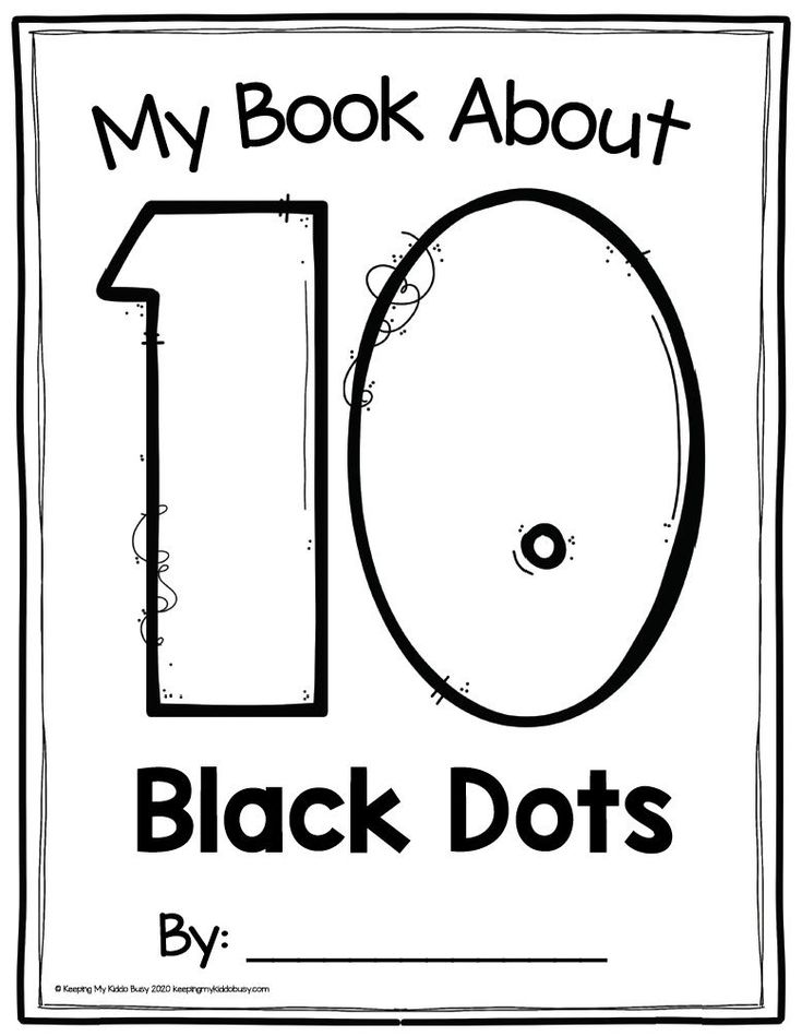 a black and white book cover with the number 10 on it's front page