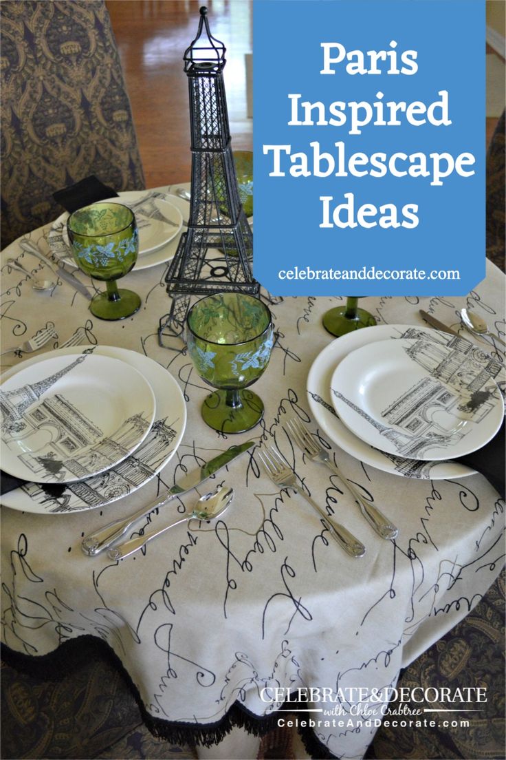 Paris Inspired Tablescape Ideas Spring Time In Paris Theme Ideas, French Cafe Party, French Party Decorations, French Themed Dinner Party, Paris Dinner Party, French Tablescape, Spring Time In Paris, French Dinner Parties, An Evening In Paris