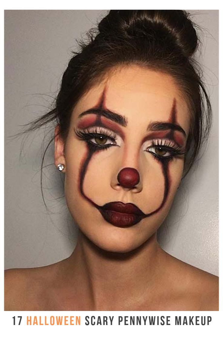 Horror Smink, Makijaż Sugar Skull, Pennywise Makeup, Pelottava Halloween, Es Pennywise, Maquillage Halloween Simple, Makeup Ideas For Halloween, Teknik Makeup, Makeup Zombie