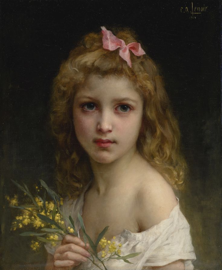 (#439) CHARLES AMABLE LENOIR | Portrait of a Girl with Mimosa Blossoms Charles Amable Lenoir, Mimosa Flower, European Sculpture, Rennaissance Art, February 1, European Art, Museum Of Fine Arts, Girls Eyes, Art Galleries