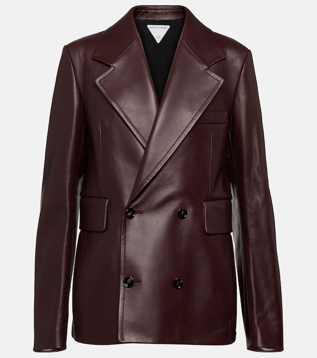 Bottega Veneta for Women | Shop at Mytheresa Red Leather Blazer, Classic Wardrobe Staples, Twill Jacket, Suede Coat, Blazer Designs, Fashion People, Timeless Accessories, Leather Blazer, Blazer Fashion