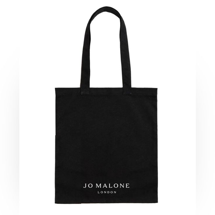 New Never Used Jo Malone Reusable Tote, Add A Pop Of Style By Jo Malone Of London To Carry Your Daily Essentials. Made Of Sturdy 100% Cotton Machine Washable Measures 13.5” X 11.5” With An 11.5” Strap Drop. Black Cotton Canvas Bag For On-the-go, Black Cotton Shoulder Bag With Reinforced Handles, Black Canvas Shopping Bag With Reinforced Handles, Black Canvas Bag With Reinforced Handles For Shopping, Eco-friendly Black Shoulder Bag For Shopping, Eco-friendly Black Bags For Everyday Use, Black Eco-friendly Bags For Daily Use, Eco-friendly Black Bag For Everyday Use, Black Eco-friendly Bag For Daily Use