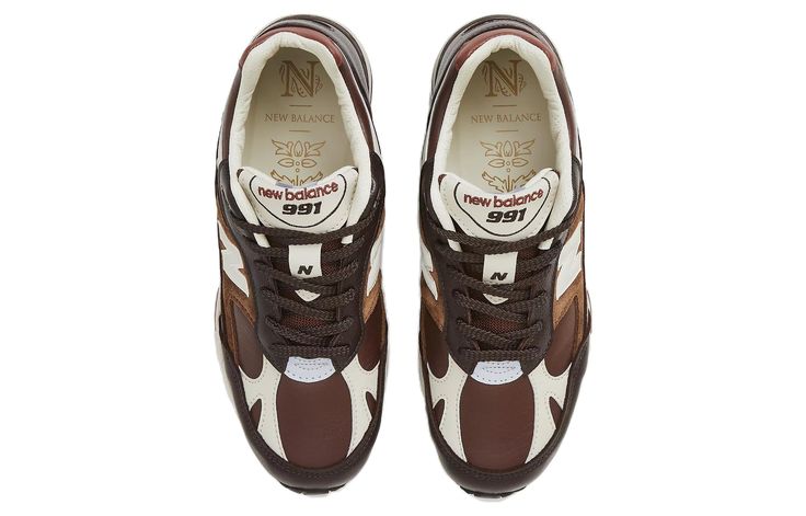 New Balance 991 Made in England 'French Roast' M991GBI (SNKR/Low Top/Non-Slip/Wear-resistant) New Balance 991, N Logo, French Roast, Shades Of Brown, Leather Books, Sneaker Collection, 40 Years, Low Top, New Balance