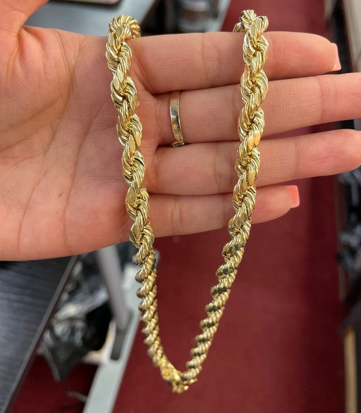 Gold Rope Chain Women, Big Gold Chains, Rope Chain Gold, Texas Gold, Lil Boosie, Real Gold Chains, Gold Rope Chains, Thick Rope, Diamond Chain