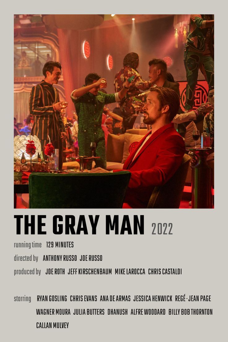 the poster for the movie, the gray man 2012 starring actors from two different films