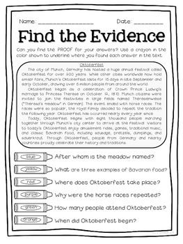 a worksheet with the words find the evidence and write it in two different ways