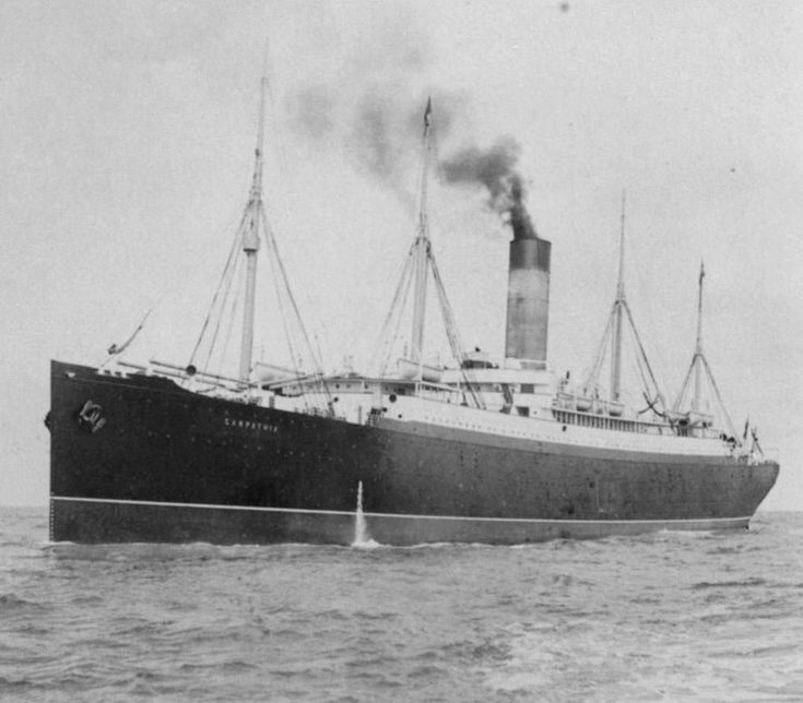 RMS Carpathia Rms Carpathia, Titanic Photos, Cunard Line, German Submarines, Out Of The Dark, Rms Titanic, A Night To Remember, Cargo Shipping, Pearl Harbor