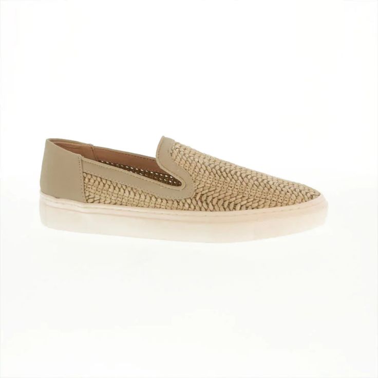 Kicks Raffia Slip-On Steven New York Details Slip Out Of Uncomfortable And Into Steven New York With The Kicks Slip-On. Featuring A Raffia And Synthetic Upper For All-Day Breathability With A Stylish Look. A Cushioned Footbed And A Rubber Balance Make Each Step Comfy And Sure-Footed. Raffia / Synthetic Upper Unline Rubber / Textile Outsole 1.1'' Heel Imported Beige Slip-ons With Woven Sole And Round Toe, Casual Cream Loafers For Summer, Casual Cream Summer Loafers, Beige Loafers With Woven Sole For Spring, Spring Beige Loafers With Woven Sole, Beige Leather Slip-ons With Perforated Toe Box, Chic Beige Almond Toe Slip-ons, Beige Low-top Summer Loafers, Casual Beige Loafers With Woven Sole