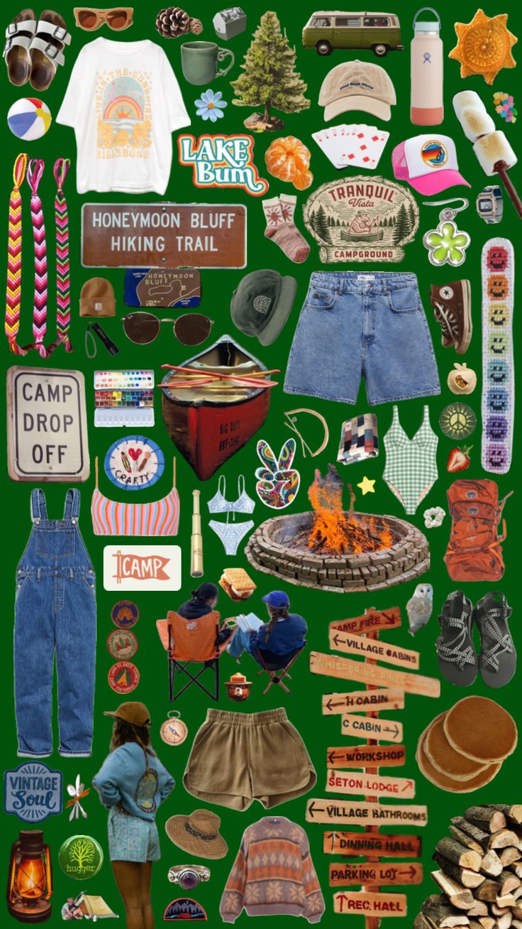 summer camp vibes ☀️⛺️🔥🪵🌲🌊 #summercamp #campvibes #camping #sleepawaycamp #summercampinspo Camp Counselor Outfit, Camp Counselor Aesthetic, Camping Aesthetic Outfits, Summer Camp Vibes, Summer Camp Outfits, Summer Camp Packing, Shuffles Summer, Summer Camp Aesthetic, Camp America