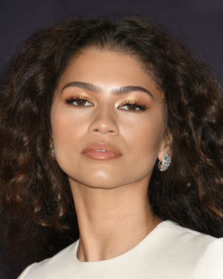 Zendaya attending the Dune Part Two Premiere in New York City, February 25, 2024 Zendaya Makeup Looks Natural, Dune Inspired Makeup, Zendaya Brows, Zendaya Eye Makeup, Dune Makeup, Zendaya Makeup Looks, Zendaya 2024, Zendaya Makeup, Celeb Makeup