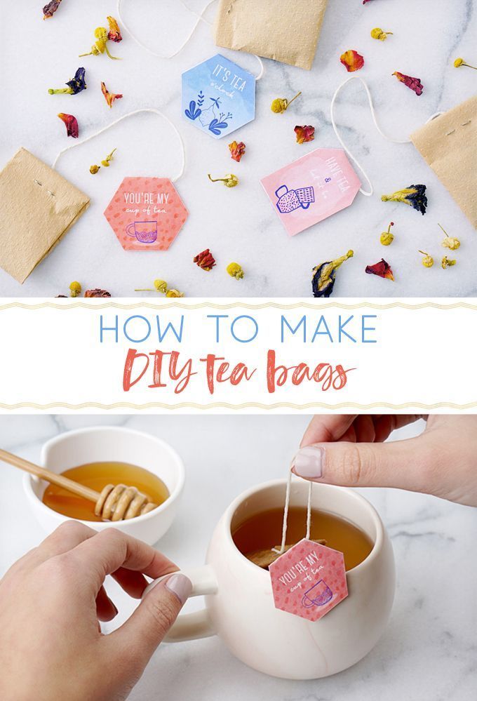 how to make diy tea bags with honey and cinnamon sticks for the perfect treat