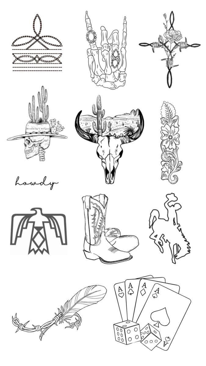 an image of tattoos and other items