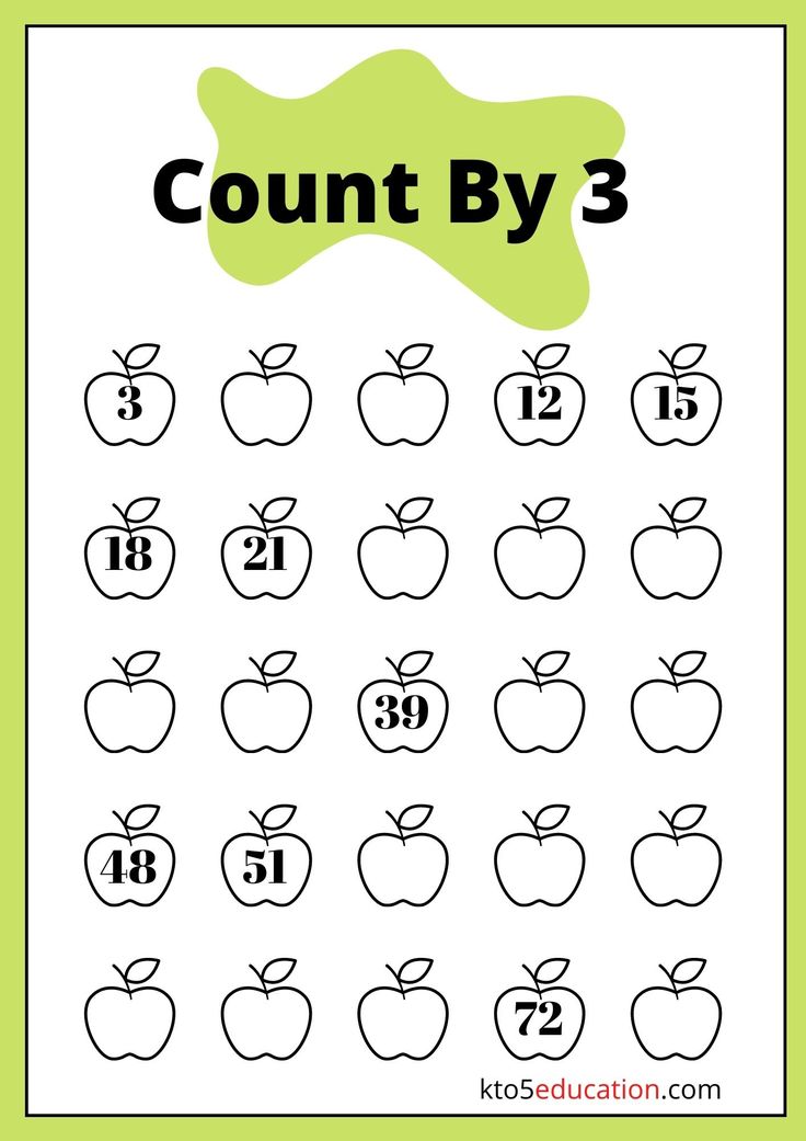 an apple themed counting game with the numbers 1 to 10