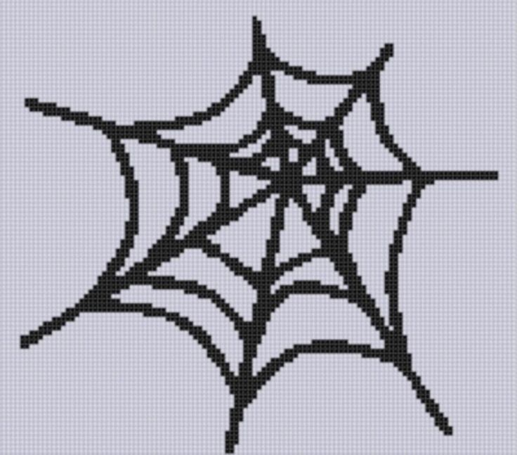 the spider web cross stitch pattern