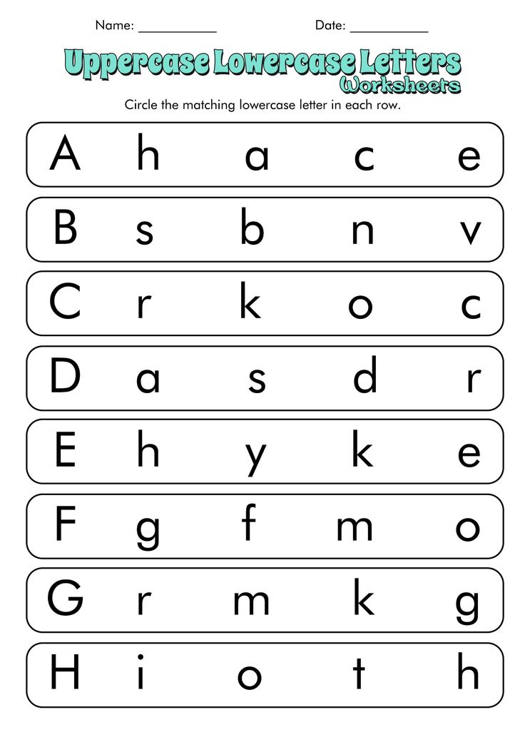 the uppercase and lowercase letters worksheet for children to practice their handwriting