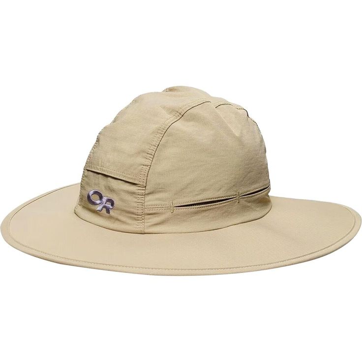 Whether you're trekking through the mountains or fighting your way through crowds of tourists, adventures abroad should never catch you without proper headwear. The Outdoor Research Sombriolet Sun Hat, complete with foam-stiffened brim floats, keeps the sun off your head during ray-intensive explorations. A mesh-lined crown and moisture-managing headband help keep you dry, while crown vents let you cool down the think tank when you're overloading on the gorgeous views. Windproof Brimmed Bucket Hat For Travel, Upf 50+ Brimmed Hats For Outdoor Work, Brimmed Hat With Upf 50+ For Outdoor Work, Brimmed Hats With Upf 50+ For Outdoor Work, Curved Brim Hats With Upf 50+ For Outdoor Work, Brimmed Sun Hat With Upf 50+ For Outdoor Work, Windproof Short Brim Hat For Travel, Wide Brim Sun Hat For Outdoor Work, Brimmed Windproof Hiking Hats