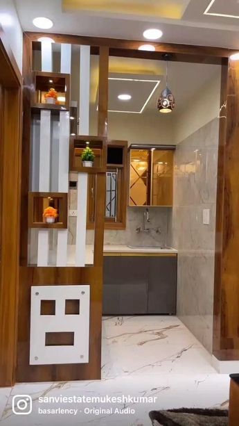 Modern Wooden Cupboard Design, Wooden Cupboard Design, Interior Design Kitchen Contemporary, Kitchen Wardrobe Design, Wall Partition Design, Ideas For Small Bedrooms, Arch Designs, Wooden Cupboard, Wall Partition