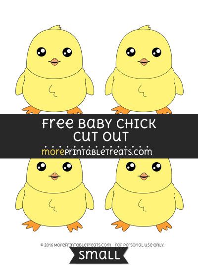 three baby chick templates with the text free baby chick template