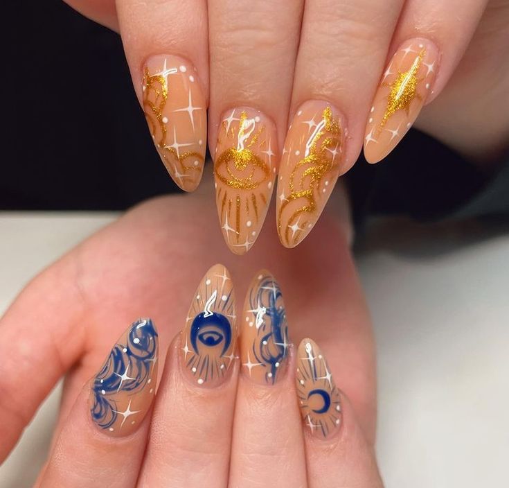 College Nails, Sun Nails, Hippie Nails, Punk Nails, Cute Simple Nails, Moon Nails, Nail Art Ideas, Fall Nail, Dream Nails