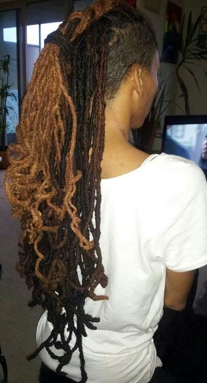 Locs. Multicolored Locs, Loc Nation, Shaved Side, Ebony Hair, Dread Locks, Beautiful Locs, Dreadlock Styles, Dreads Styles, Natural Styles