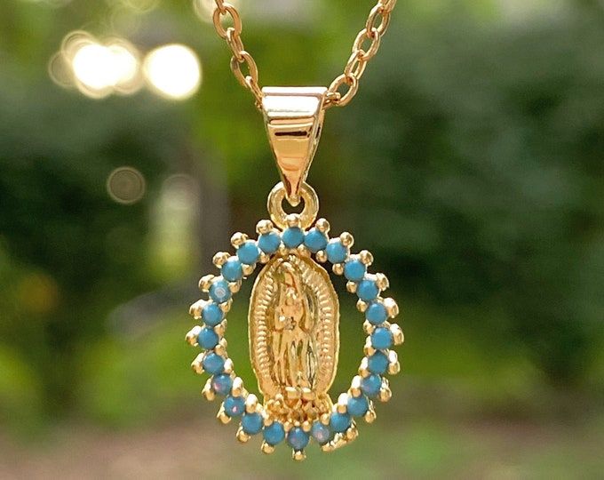 Our Lady of Guadalupe Necklace Virgen De Guadalupe Necklace | Etsy Gold Our Lady Of Guadalupe Medallion, Spiritual Our Lady Of Guadalupe Jewelry Gift, Oval Yellow Gold Jewelry With Our Lady Of Guadalupe, Yellow Gold Oval Jewelry With Our Lady Of Guadalupe, Oval Our Lady Of Guadalupe Necklace Gift, Oval Our Lady Of Guadalupe Jewelry Gift, Oval Our Lady Of Guadalupe Necklace For Gift, Spiritual Yellow Gold Our Lady Of Guadalupe Jewelry, Spiritual Oval Our Lady Of Guadalupe Necklace