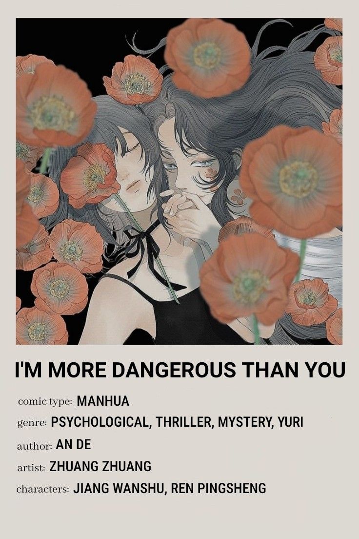 an image of a woman with flowers in her hair and the words i'm more dangerous than you