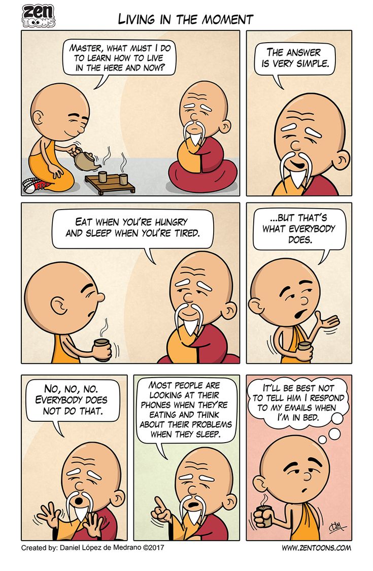 a comic strip with an image of a man eating food