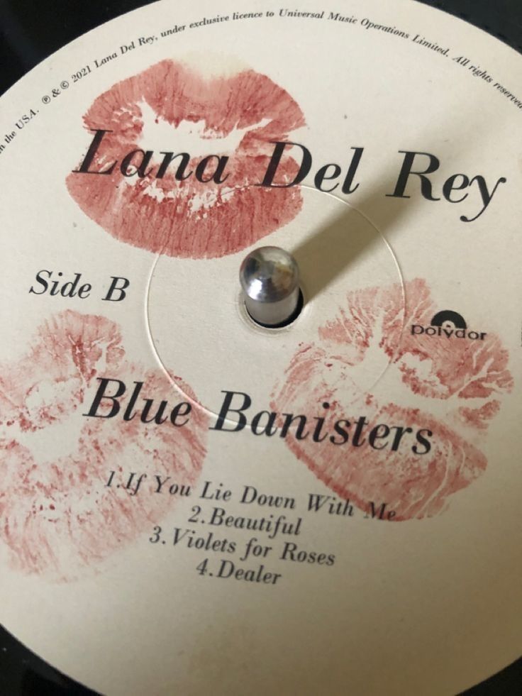 the label for lana del ray's blue banisters album, which was released in 1994