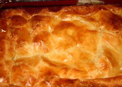 a casserole in a baking dish on a table